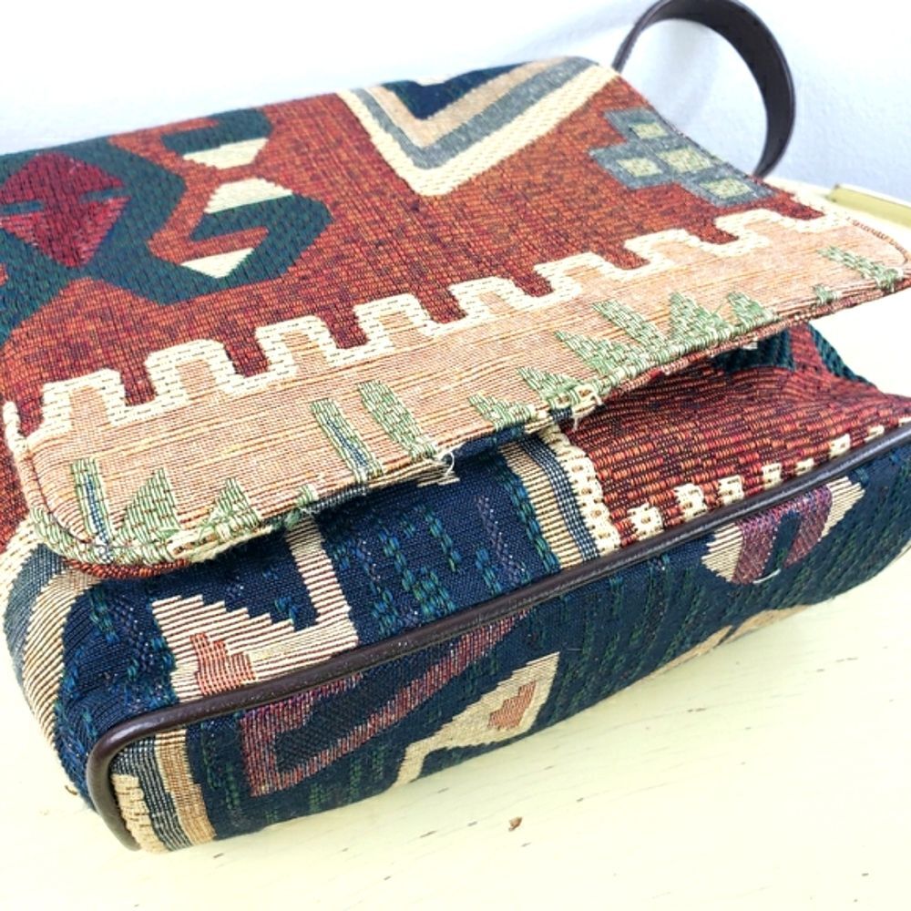 Women's Vintage Arizona Geo Aztec Threaded Nine West.Crossbody - Picture 8 of 16